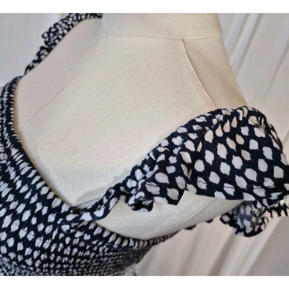 Tiare Hawaii Paradise Navy White Maxi Dress One Size XS S M - Picture 6 of 11